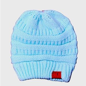 C.C. Mint blue beanie